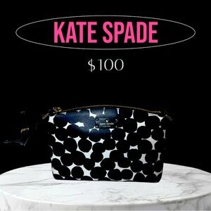 Kate spade black and white polka dot purse. NWT